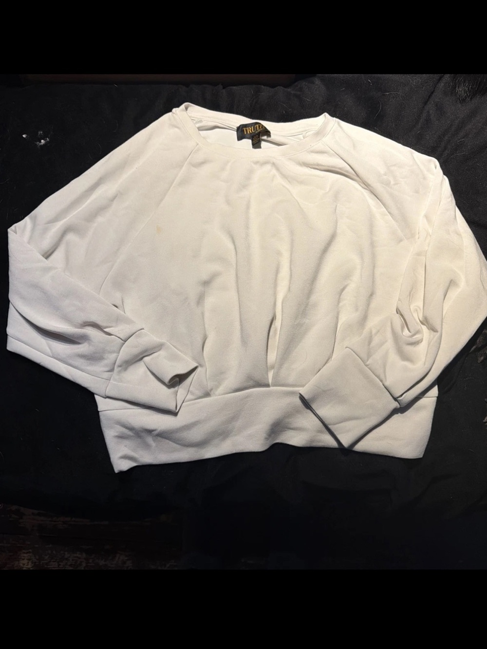 Truth White Crewneck Tee with Black & Gold Label